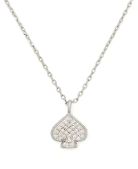kate spade new york Cubic Zirconia Boxed Pave Mini Pendant Necklace