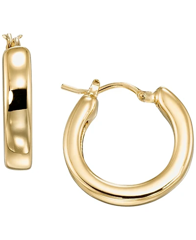 Italian Gold Polished Hoop Earrings in 10k Yellow Gold