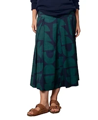 Celtic & Co. Women's Box Pleated Midi Skirt