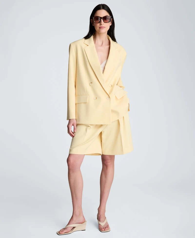 Kenneth Cole Women's Double-Breasted Boyfriend Jacket