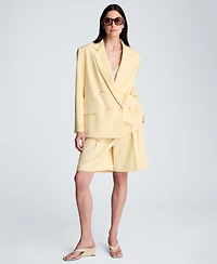 Kenneth Cole Women's Double-Breasted Boyfriend Jacket