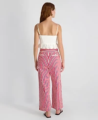 French Connection Women's Sleeveless Ruffle Peplum Top