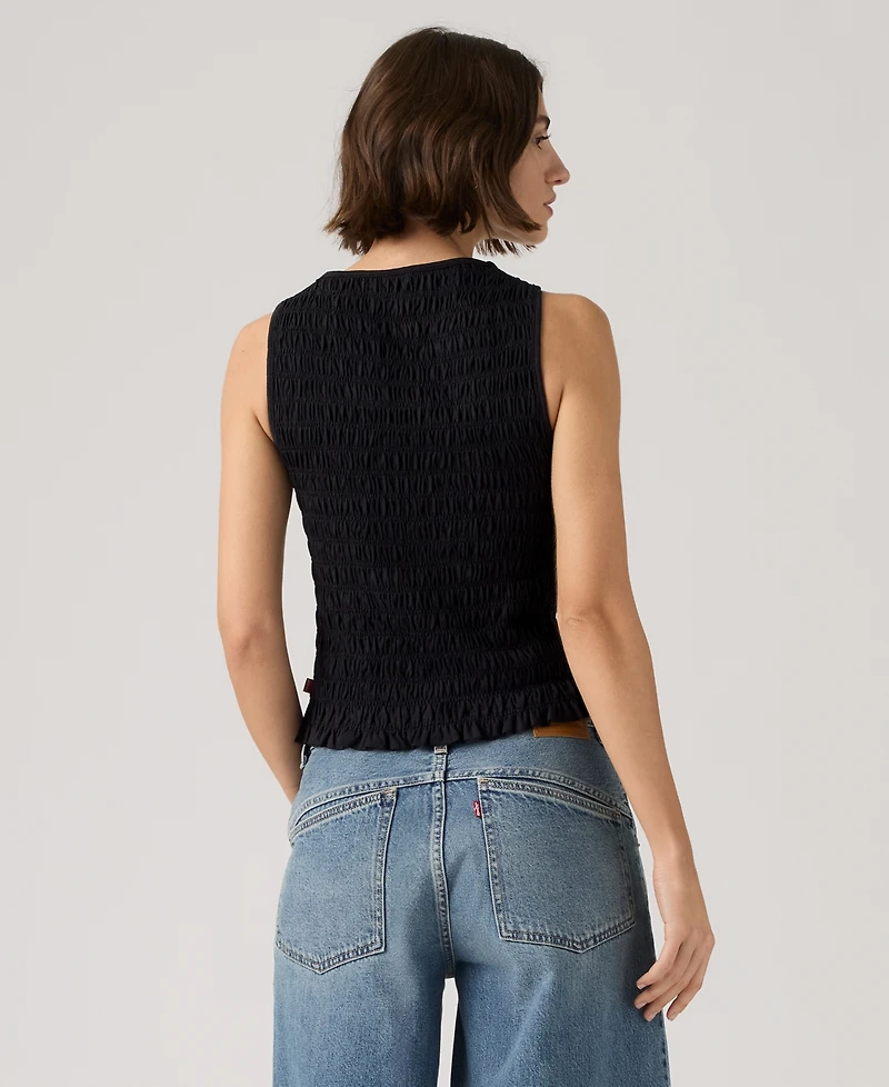 Levi's Women's Bella Smocked Boat Neck Top