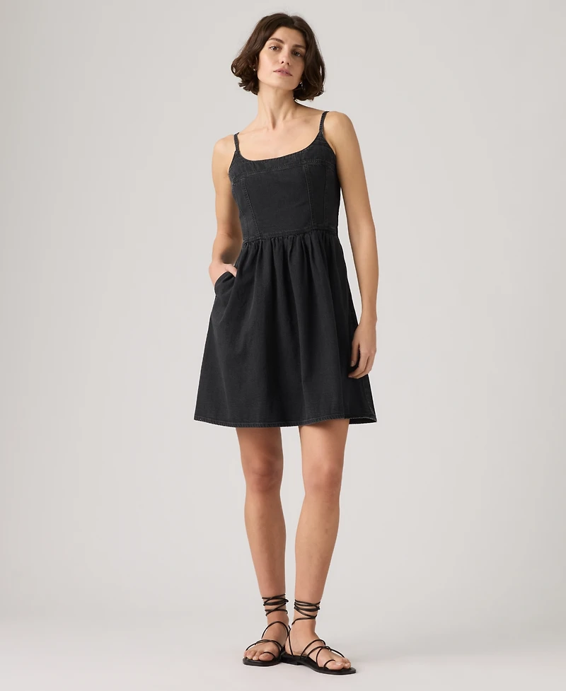 Levi's Women's Jadine Square Neck Denim Mini Dress