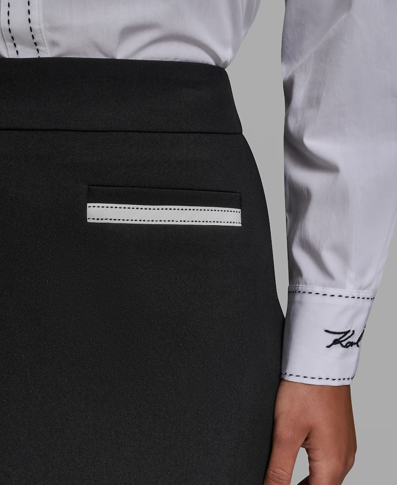 Karl Lagerfeld Paris Women's Woven Mini Skirt