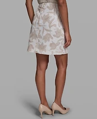 Karl Lagerfeld Paris Women's Printed Mini Skirt