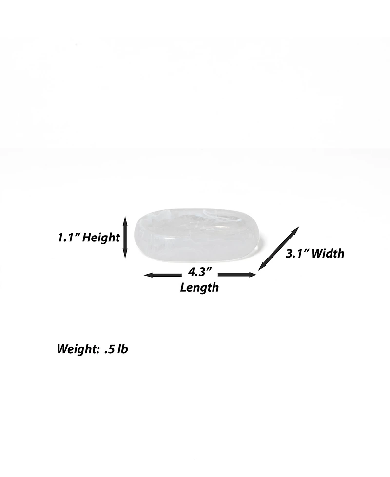 Roselli Trading Company Clouds Resin Soap Dish