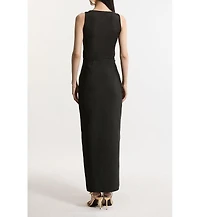Karen Millen Women's Figure Form Zip Maxi Skirt