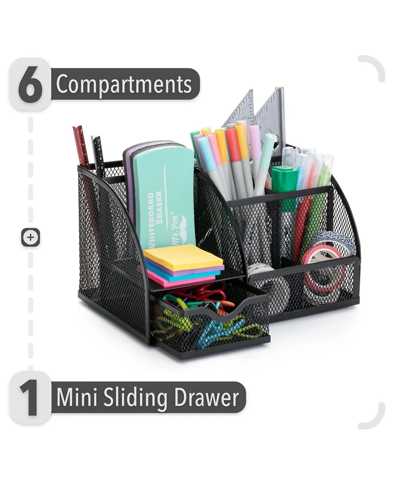 Gnuadz Mesh Desk Organizer Pen Pencil Holder