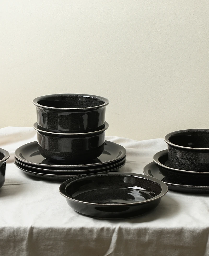 Stone Lain Slate 24-Pc. Dinnerware Set, Service For 8