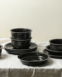 Stone Lain Slate 24-Pc. Dinnerware Set, Service For 8
