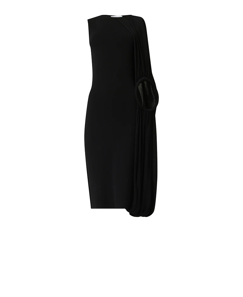 Leem Women's Asymmetric Shoulder Hoop Knit Dress