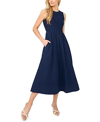 CeCe Women's Sleeveless Crewneck Midi Dress