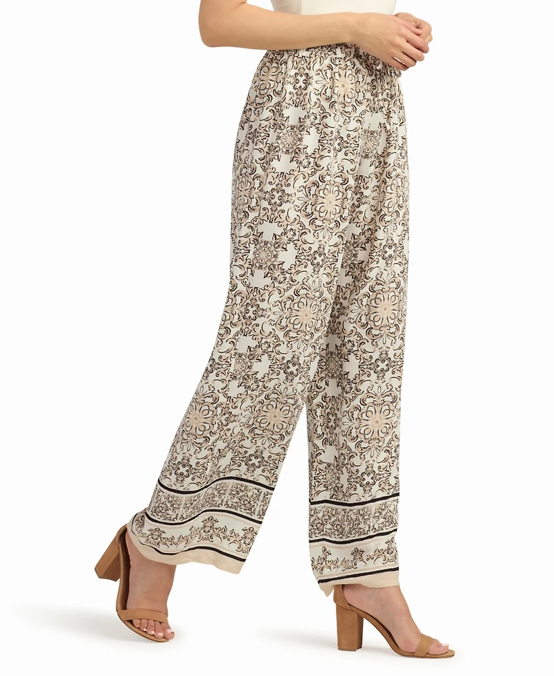 Bcx Women's Printed Pull-On Pants
