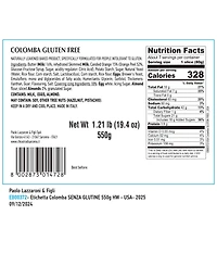 Chiostro di Saronno Zia Pia Gluten Free Classic Colomba Easter Cake, 19.4 oz.