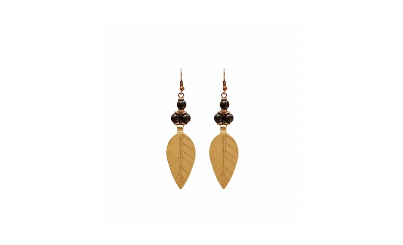 Kendi Amani Acacia Leaf Earrings