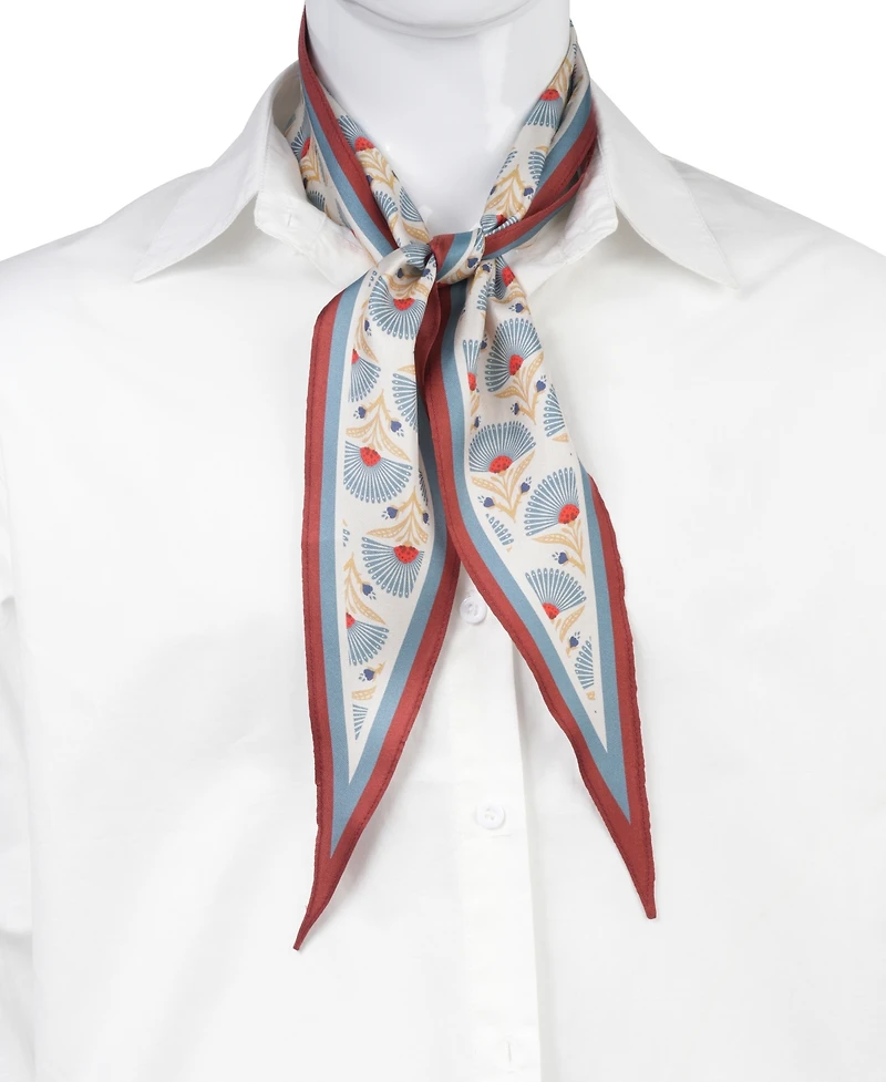 Bespoke Fashion Geo-Print Diamond-Shape Scarf