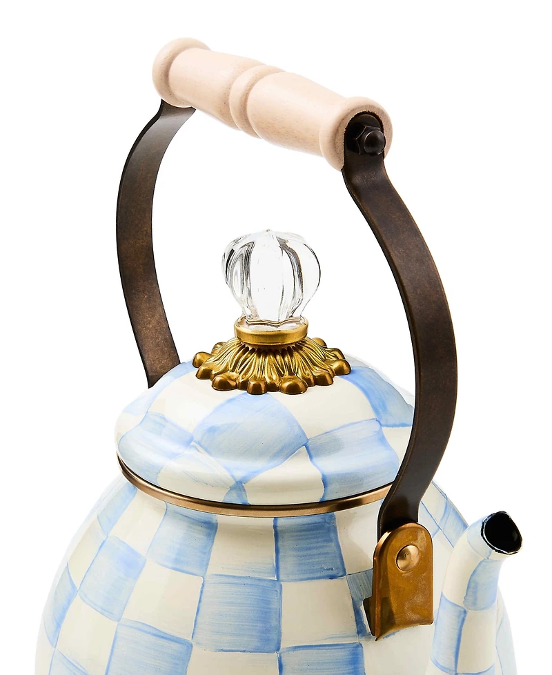 MacKenzie-Childs Check 2-Quart Tea Kettle
