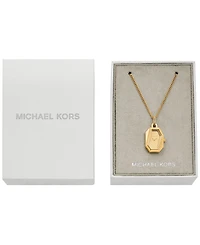 Michael Kors Women's Suri Quartz Two-Hand Gold Stainless Steel Pendant Watch 24mm