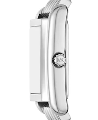 Michael Kors Women's Essex Quartz Three-Hand Silver Stainless Steel Watch 27mm