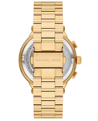 Michael Kors Men's Billie Quartz Chronograph Gold Stainless Steel Watch 44mm