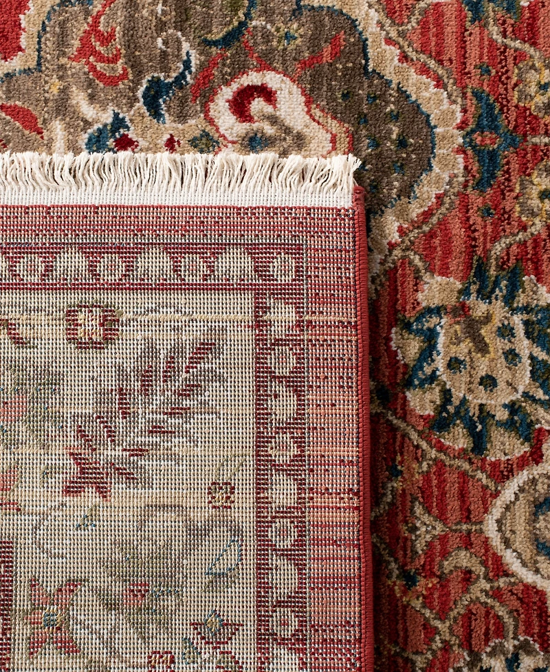 Lauren Ralph Lauren Ariel LRL1255C Red and Beige 5'1" X 7'6" Area Rug