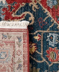 Lauren Ralph Lauren Camille LRL1225A Red and Navy 8' X 10' Area Rug