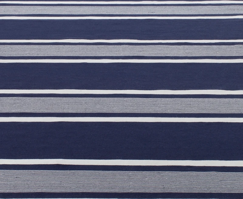 Lauren Ralph Lauren Hanover Stripe LRL2461A Navy 4' X 6' Outdoor Area Rug
