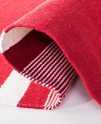 Lauren Ralph Lauren Hanover Stripe LRL2461D Red 4' X 6' Outdoor Area Rug