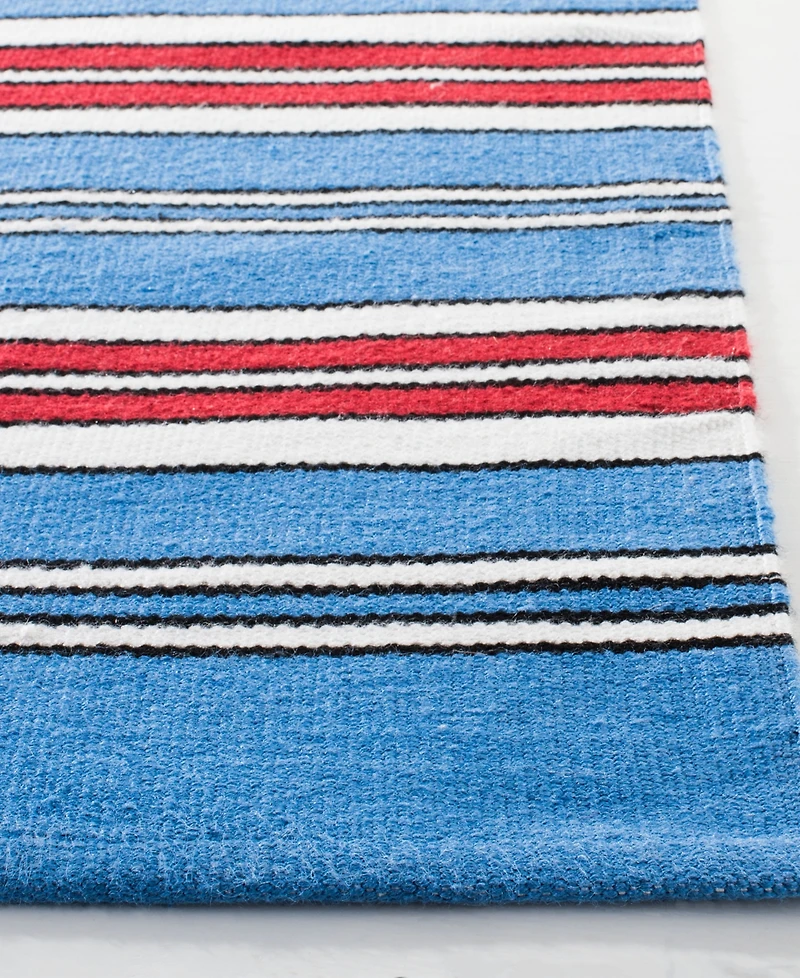 Lauren Ralph Lauren Leopold Stripe LRL2462D Royal Blue 8' X 10' Outdoor Area Rug