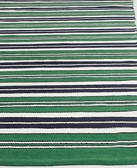 Lauren Ralph Lauren Leopold Stripe LRL2462K Green 4' X 6' Outdoor Area Rug