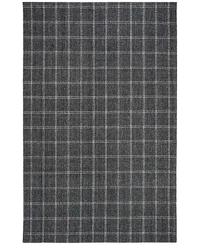 Lauren Ralph Lauren Tamworth Check LRL6450A Charcoal 4' X 6' Area Rug