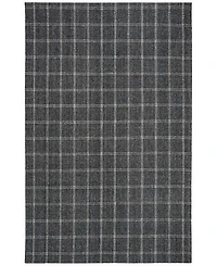 Lauren Ralph Lauren Tamworth Check LRL6450A Charcoal 4' X 6' Area Rug