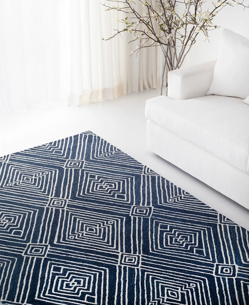 Lauren Ralph Lauren Isabella LRL6608N Indigo 4' X 6' Area Rug