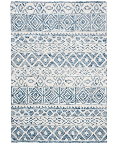 Lauren Ralph Lauren Theresa LRL6650A Ivory and Blue 4' X 6' Area Rug