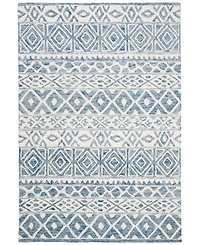 Lauren Ralph Lauren Theresa LRL6650A Ivory and Blue 4' X 6' Area Rug