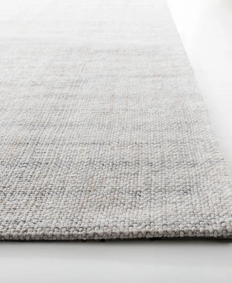 Lauren Ralph Lauren Miles Stripe LRL6400C Silver 2'6" X 8' Runner Area Rug