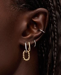 Ana Luisa Ash Double Two Tone Mini Drop Earrings