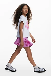Desigual Girls Girls's Short denim floral skirt
