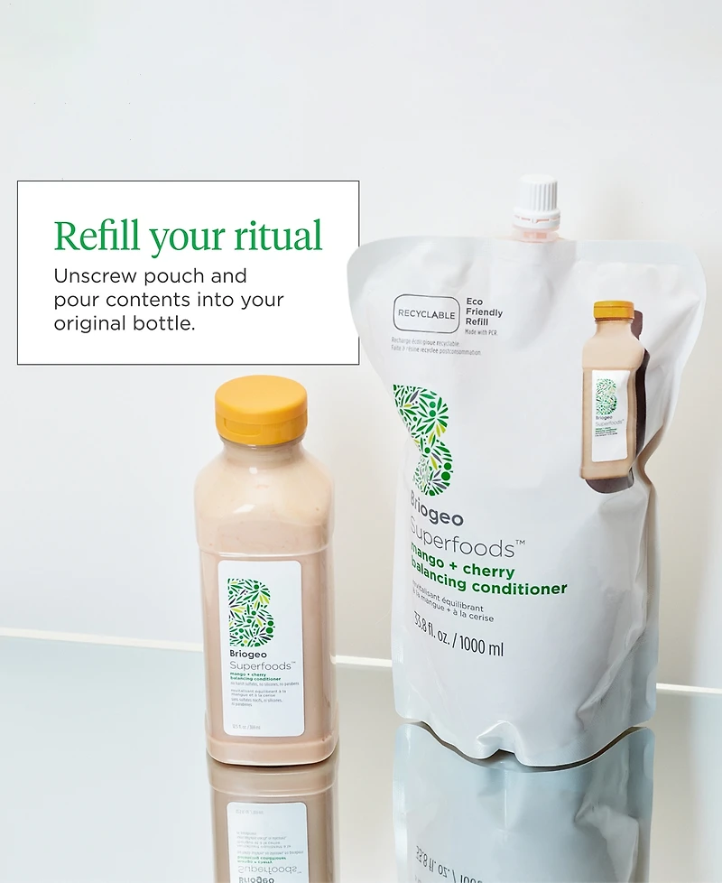 Briogeo Superfoods Mango + Cherry Balancing Conditioner, 33.8 oz.