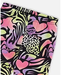 Deux par Deux Little Girls Cotton Jersey Capri