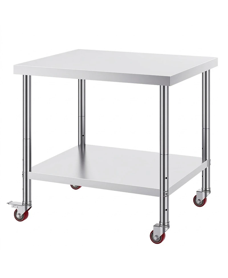 Sugift Stainless Steel Work Table 36 x 30 x 34 in 700 Lbs Load Capacity