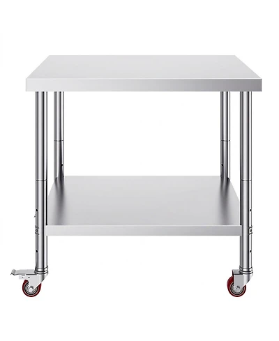 Sugift Stainless Steel Work Table 36 x 30 x 34 in 700 Lbs Load Capacity