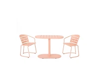 Sumyeg 3-Piece Retro Modern Outdoor Bistro Set with Oval Table