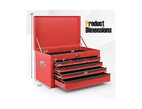 Sugift 24 Inch Tool Chest Case with 6 Drawers and Top Storage for Garage Repair Shop and Warehouse