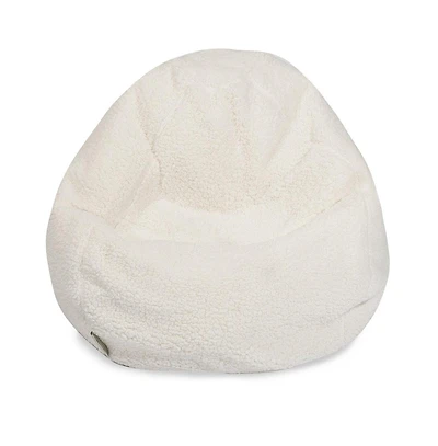 Majestic Home Goods Large Bean Bag Solid All Sherpa