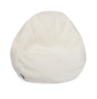 Majestic Home Goods Large Bean Bag Solid All Sherpa