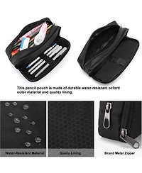Gnuadz Pencil Case Pouch Aesthetic Box Office Stationery Organizer Simple Sturdy Multifunctional Bag