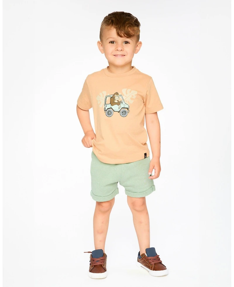 Deux par Deux Little Boys French Terry Shorts