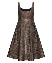 City Chic Women's Rosella Jacquard Midi Dress